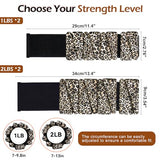 INDEPANDIA Wrist Ankle Weights for Women, 2lbs Adjustable Weighted Bangles to Boost Calorie Burn & Strength, Arm & Leg Weights for Pilates, Yoga, Walking