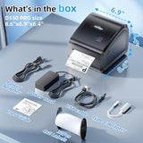 Ethernet Shipping Label Printer, D550 Pro Wireless Thermal Labels Printers for Small Business,Office
