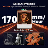 Creality Halot-X1 Combo Resin 3D Printer, 10.1" 16K Mono LCD, 14×19 μm, 170 mm/h High-Speed Printing, Intelligent Resin Management, Fully Assembled Auto Leveling