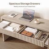 SICOTAS Office Computer Desk with 4 Drawers Modern Executive Writing Desk