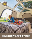 FanttikOutdoor Zeta C8 Pro Max Instant Cabin Tent 8 Person Camping Tent Setup in 60 Seconds with Rainfly & Windproof Portable with Carry Bag for Family Camping & Hiking, Upgraded Ventilation, Khaki