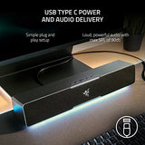 Razer Leviathan V2 X PC Soundbar with Full-Range Drivers - Compact Design - Chroma RGB - USB Type C Power and Audio Delivery