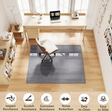 Glass Chair Mat, 30"x48" Heavy Duty Office Chair Mat for Carpet, Grey Carpet Protector Mat for Office Chair