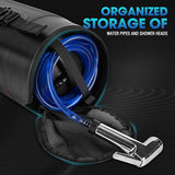 Teamaze Portable Shower,12L/3.2 Gal Solar Camping Shower Bag with Auto Pressure Pump,Portable Outdoor Shower for Camping,Beach,Hiking,RV,Pet Bath