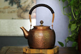Kuiwisen Handmade Large Hammer Copper Pot Kettle Stovetop Teapot 1.5mm Thick Pure Red Copper Handmade, 1700 ml - 2.42bl
