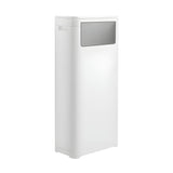 WanWanKa Trash Can with Lid, Large Tall 8 Gallon Commercial Trash Can, Plastic Waste Bin with Press top Lid, White Garbage Can Suitable for Kitchen, Bathroom, Bedroom, Living Room, Office WanWanKa