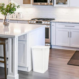 Recycle Waste Garbage Container for Kitchen Cabinet Pullouts, White, RV-35-11-2 - Large Plastic Bins for Home and Office