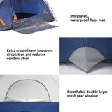 4 Person Waterproof Tents for Camping Easy Setup Outdoor Portable Backyard Camping Tents Suitable, Navy Blue ASFANES