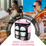 Mesh Shower Caddy,Portable Hanging Travel Toiletry Bag Dorm Room Essentials for College Students Girls,Large Makeup Organizer for Full-Sized Toiletries,Travel Essentials for Women Girls Camping Beach