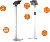 Durable Tablet Floor Stand, Universal Mount, Fits 7" - 13" Tablets
