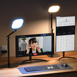 Led Desk Lamps for Home Office with Base, Video Conference Lighting for Zoom