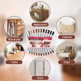NEW Upgraded Furniture Repair Kit Wood Markers-Set of 24-Markers and Wax Sticks with Sharpener and black cloth Kit, Restore Nail Holes on Wood Furniture, Wood Marker Pens for Scratches, Molding Repair