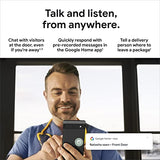 Nest Doorbell (Wired, 2nd Gen) - Wired Video Doorbell Camera - Doorbell Security Camera - Snow Google