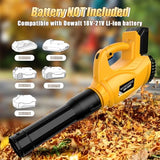 Cordless Leaf Blower for Dewalt 20V Max Battery Powered(No Battery) with 6 Speed Modes, 500CFM/150MPH Brushless Handheld Electric Leaf Blower
