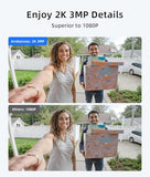 3MP Camera Doorbell Camera Wireless Video Doorbell 2K HD- No Subscription Required
