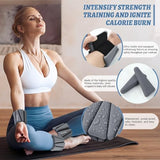 Ankle Weights Set of 2 (2 lb Each) Adjustable Wrist Weights for Women Men Wearable Arm Leg Weight for Pilates, Running, Walking, Workout, Yoga, Dark Grey