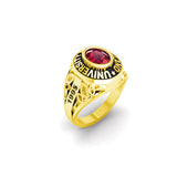 Oseew 2027 Custom Class Graduation Ring for Women High School (Yellow Gold)
