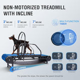 Dog Treadmill for Large Dogs Medium Dogs,Adjustable Ramp Canine Running Slatmill Machine with Pedometer for Exercise & Healthy & Fit Pet Life