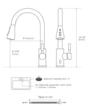 DAYONE Touchless Bronze Kitchen Sink Faucet with Pull Down Sprayer and Soap Dispenser, Oil Rubbed Brown 3 Modes Motion Sensor Hands-Free Single Handle Touch Faucet for Kitchen Sink High Arc