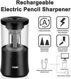 Electric Pencil Sharpener Heavy-Duty Helical Blade to Fast Sharpen