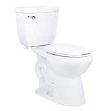 Toilet with Round-Front Chair Height Bowl - Includes Toilet Seat Miseno