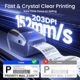 CLABEL G4 4x6 Thermal Label Printer with 500 Shipping Labels
