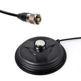 UAYESOK 5.9inch (150mm) NMO Magnetic Mount Antenna Base Ham Mobile Radio Antenna Magnet Mount with 5M(16.4ft) RG58 Coaxial Cable PL-259 Plug for HF/VHF/UHF NMO Antenna