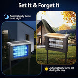 ZETAWALE Solar Bug Zapper Outdoor Mosquitos Zapper Solar Powered Bug Zapper Camping Fly Control for 2000 sq.ft Waterproof Fly Killer Solar Mosquito Zapper for Lawn and Back Yard (10FT Extension Cord)