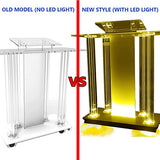 Podium Podium Acrylic Lectern Pulpit Clear Podium Stand, Floor Podium,Church Podium