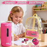 Electric Pencil Sharpener, Auto in & Out, 5 Nibs, 7K+ Uses, Fully Automatic Classroom Pencil Sharpener