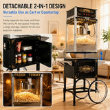 Commercial Popcorn Machine with Cart