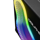 Dolphin KP-500 VocalPro Portable Karaoke Bluetooth Speaker w/Microphone & Stand – Rechargeable, Adjustable Mic Stand, Phone Holder, & Vibrant LEDs, Long Lasting Battery
