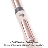 L'ANGE Hair Le Curl 25 MM Titanium Curling Wand | Professional 1 Inch Curling Iron for All Hair Types | Clip Free Hair Curler | Best Curling Wand for Tighter Curls & Beach Waves