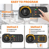 144 Keys Fireproof Key Cabinet, Anti-Theft Heavy Duty Key Lock Box with Key Tags