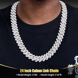 Ucciyo VVSI 20MM Moissanite Chain For Men Luxury Cuban Link Chain