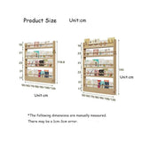 Narrow Wall-Mounted Book Shelf - 10cm Slim Bookcase for Bedroom, Living Room, Nursery - Space-Saving Storage Rack for Books, Decor, and Organizers Behind Doors