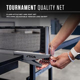 STIGA Carbon Series Indoor Ping Pong Tables with 15mm - 18mm Performance Top, QuickPlay Assembly, Built-in Ball Storage, Foldable Playback Mode & Lockable Casters