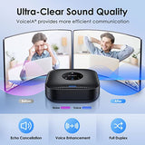 Conference Speakerphone M0 Plus, 4 AI Mics 360° Voice Pickup, Noise Reduction, USB C Speaker, Bluetooth Conference Speaker