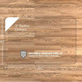 Vitrazza Glass Office Chair Mat 42x64, Luminoso, for Carpet & Hard Floors