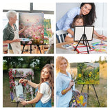 10 Pack Painting Display Easel Stand Portable Adjustable Metal Tripod Artist Canvases Height