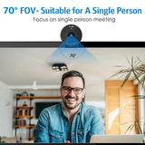 1080P Webcam - USB Webcam with Microphone & Physical Privacy Cover, Noise-Canceling Mic, Auto Light Correction, Fixed Focus