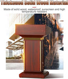 Lecterns Podium Podium Stand Luxury Lectern Spacious Mesa and Open Storage Podiums Pulpits for Churches