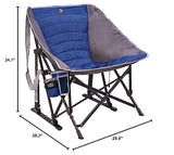 GCI Outdoor MaxRelax Pod Rocker Portable Rocking Chair & Outdoor Camping Chair, Royal Blue