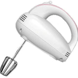 Egg Beater Pink 120W Electric Hand Mixer for Baking, 5 Speed Durable Handheld Mixer Easily Whipped Cream