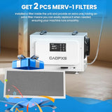 CADPXS 125 Pints Commercial Dehumidifier with Pump for Crawl Space, ETL