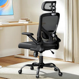 Marsail Ergonomic Mesh Office Chair High Back Desk Chair Adjustable Lumbar Support with Headrest Flip-Up
