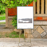 56" H Metal Scroll Extra Large Free Standing Adjustable Display Easel