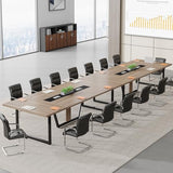Tribesigns 8FT Conference Table Set of 2, Large Meeting Podcast Table