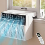AKIRES U-Shaped Window Air Conditioner, 10,000BTU Air Conditioner Window Unit, Cools up to 450 Sq. Ft, Window AC with Cool, Fan, Dry, Sleep, Energy Saver, and Auto,6 Modes,24H Timer,Home,Office
