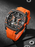 TSAR BOMBA Mens Automatic Watches Luxury Skeleton Mechanical Wristwatch for Men